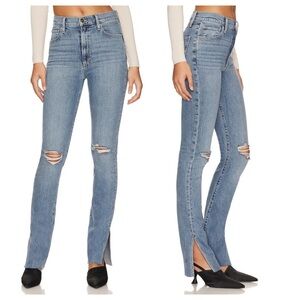 Favorite Daughter Slit Hem Straight Leg Jeans - Size 24